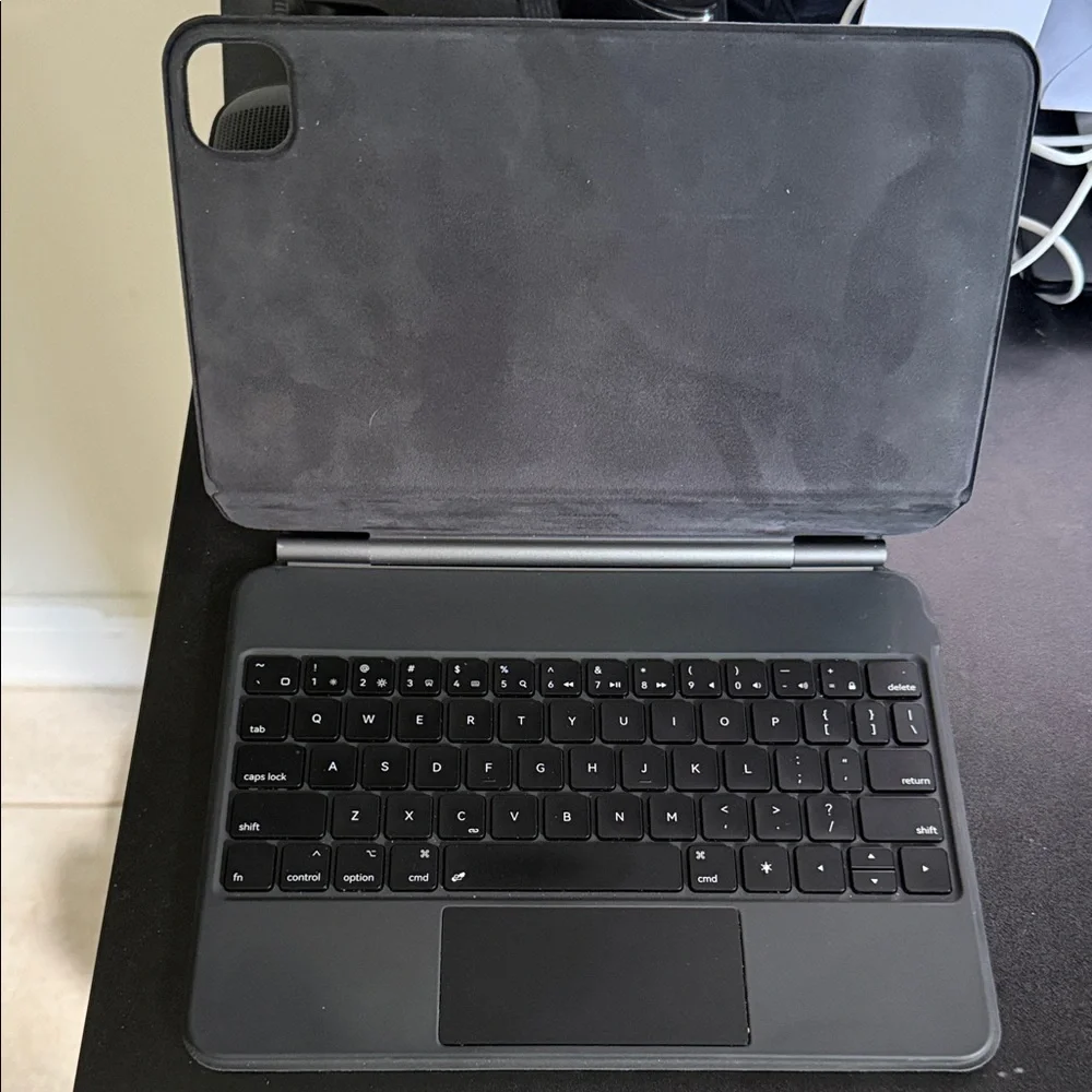 Sleek Gray Tablet Keyboard Case